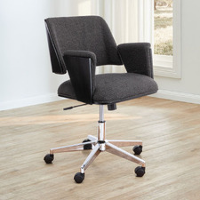 Black Simms Upholstered Office Chair