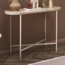 Sabrina Travertine Console Table