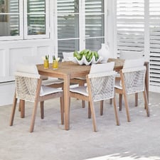6 Seater Bayview Outdoor Dining Table & Chair Set