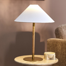 56cm Wenzel Jute & Rattan Table Lamp