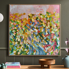 Morning Sunrise Framed Canvas Wall Art