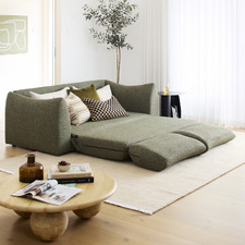 Aldo 3 Seater Queen Boucle Sofa Bed