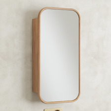 Bronte 450mm Rectangular Mirrored Shaving Cabinet