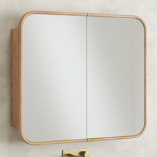 Bronte 900mm Rectangular Mirrored Shaving Cabinet
