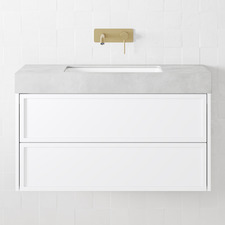 Etta 900mm White Wall Hung Single Vanity
