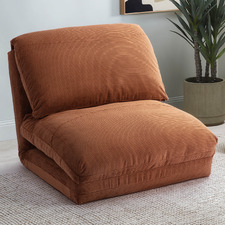 Olly Corduroy Lounge Chair Single Sofa Bed