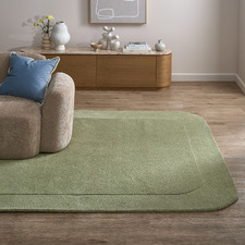 Green Aubrey Hand-Tufted Wool-Blend Rug