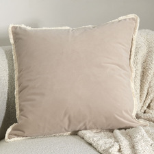 Orlena Fringed Velvet Cushion