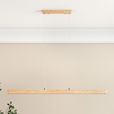 Jude Rubberwood LED Linear Pendant Light