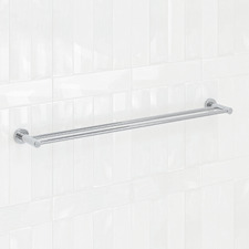 Clovelly 750mm Chrome Double Towel Rail
