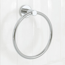 Clovelly Chrome Towel Ring