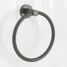 Clovelly Gunmetal Towel Ring