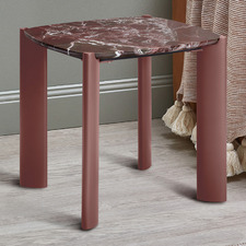 Marilyn Merlot Marble Side Table