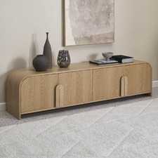 200cm Florence Oak Veneer TV Unit