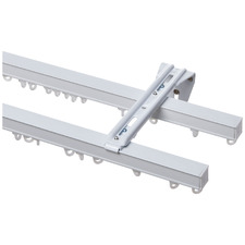 Stella Double S-Fold Curtain Track & Hooks Set
