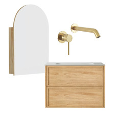 Cali 750mm Vanity Package with Arch Shaving Cabinet