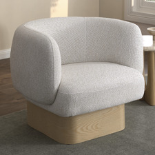 Natural Benji Swivel Armchair