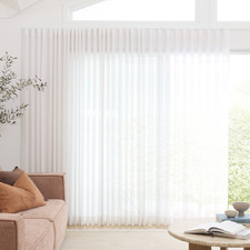 Leah Sheer S-Fold Curtains (Set of 2)