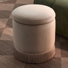 Hepburn Velvet Storage Ottoman