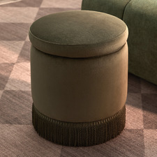 Hepburn Velvet Storage Ottoman