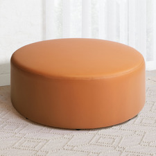 90cm Edward Faux Leather Ottoman