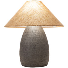 44cm Edgar Sabi Cement Table Lamp