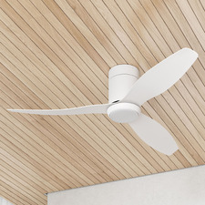 Alina 132cm DC Low Profile Ceiling Fan with LED Light