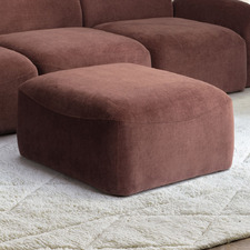 Cami Chenille Ottoman