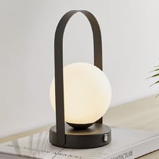 Whitely Powder-coated Iron Cordless LED Touch Lamp