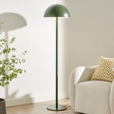 Teo Olive Metal Mushroom Floor Lamp