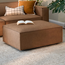 Russo Faux Leather Ottoman