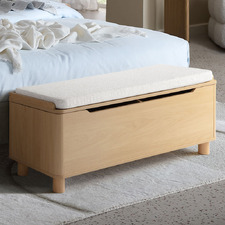 Rupert Boucle Storage Ottoman Bench