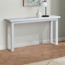 Ski-Leg Oak Wood Console Table