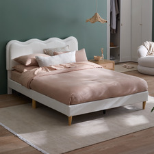 Alina Wavy Upholstered Bed