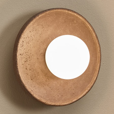 Riley Travertine-Look Wall Sconce