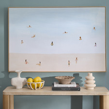 Serene Swell Framed Canvas Wall Art