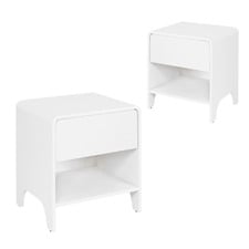 Raphael 1 Drawer Bedside Tables (Set of 2)