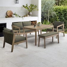 6 Seater Bayview Outdoor Lounge Dining Set