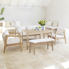 6 Seater Bayview Outdoor Lounge Dining Set