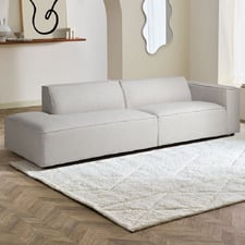 Russo 4 Seater Upholstered Sofa with Chaise