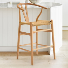 66cm Hans Wegner Wishbone Replica Bar Stool