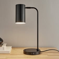 Noah Metal Task Lamp with USB