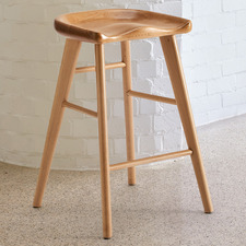 66cm Sella Beech Wood Bar Stool