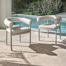Palmira Boucle Outdoor Dining Chairs (Set of 2)