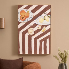 Lemon Essence Framed Canvas Print