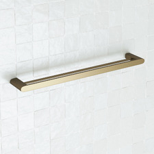Clovelly 750mm Antique Brass Double Towel Rail