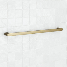 Clovelly 750mm Antique Brass Single Towel Rail