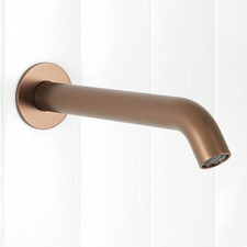 Clovelly 200mm Bronze Curved Bath/Basin Wall Spout