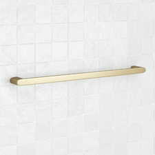 Clovelly 750mm Brushed Gold Single Towel Rail