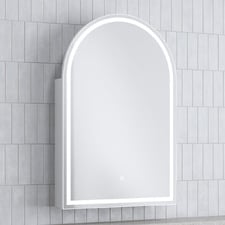 Soho 600mm Arch LED Mirrored Shaving Cabinet